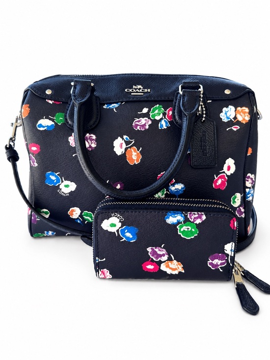 Coach Handbags - COACH Floral Mini Bennett Satchel and Zip Wallet Set